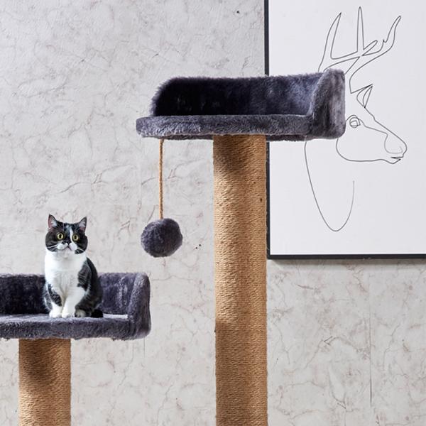 Los gatos diseño original de la cuerda de piel falsa Gran gato árbol rasguño como fotografía