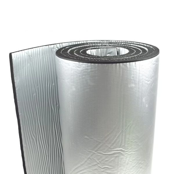Aluminum Foil Coating NBR Rubber Self Adhesive Heat Insulation Pads For Automotive
