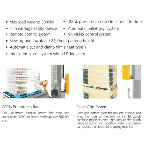 Wooden Material Pallet Bundling Strapping Machine for Electric Driven Pallet Wrapping