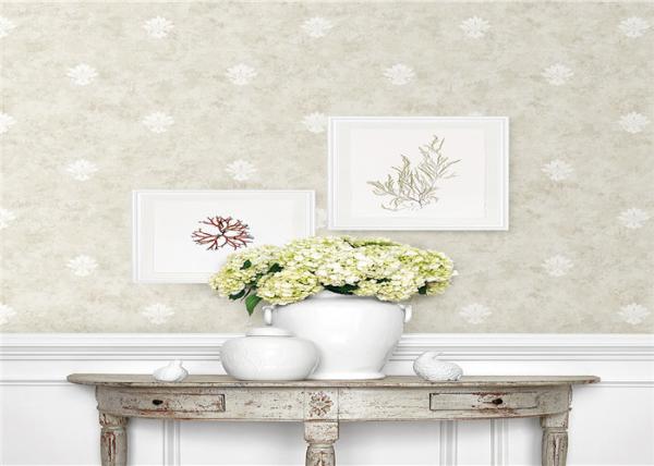 Moisture Resistant Country Style Wallpaper Elegant With Flower Pattern