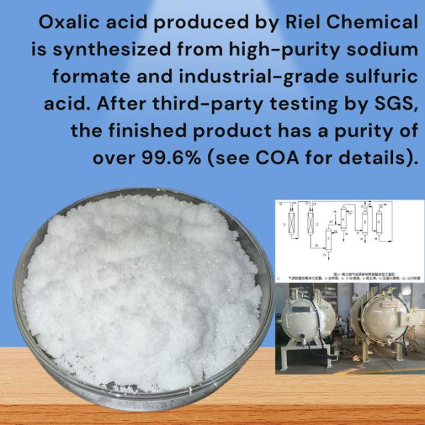 Highly Purified 99.6% Oxalic Acid White Crystal Particle for Reducing Agent