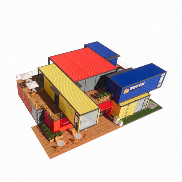 Galvanized Steel Square Tubes Main Structure for Customization Modern Prefab Container Houses Aluminum Alloy Windows