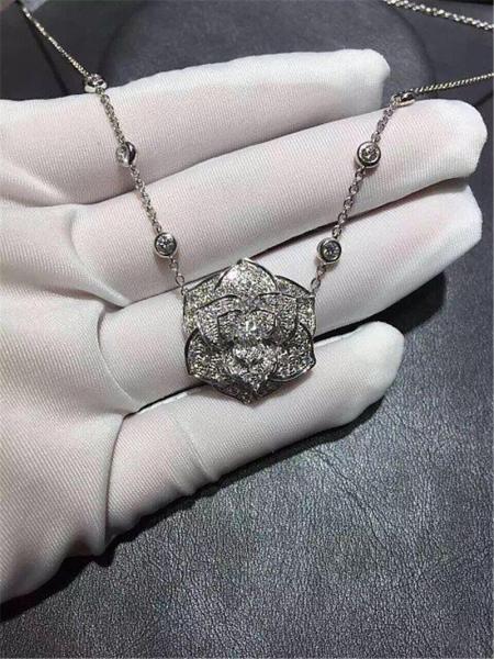 Luxury jewe factory gold diamond  Necklace 18k gold  white gold yellow gold rose gold diamond Necklace
