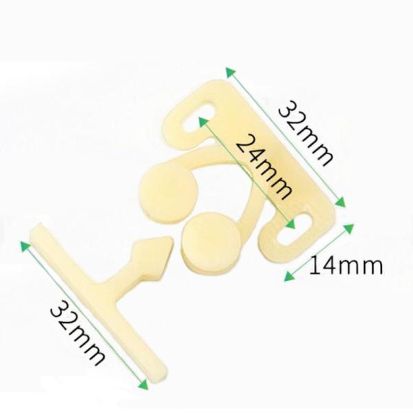дверь подковы задвижек и защелок нейлона 35mmx21mm пластиковая