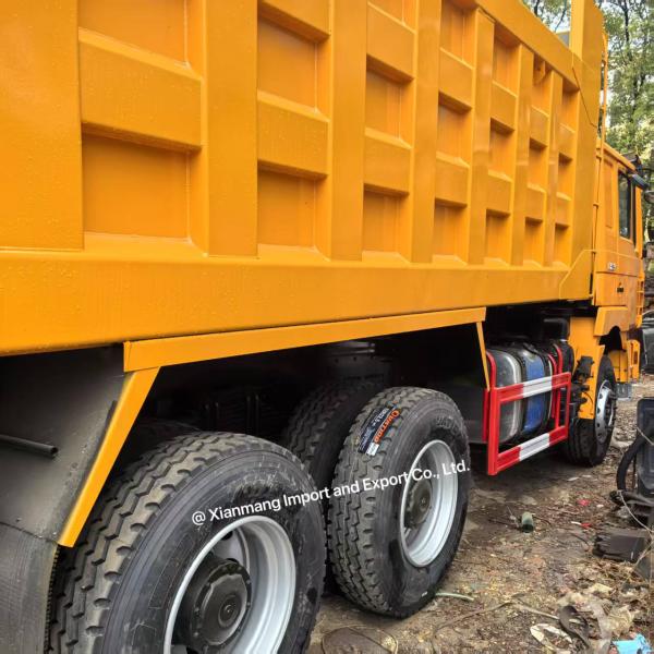 Shacman F3000 6x4 camión de descarga usado 380HP neumático modelo 12.00R20 Euro 2 de emisión estándar 10 neumáticos FAST10JSD180 QH50 caja de cambios