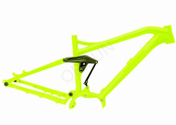 Electric Full Suspension Mtb Frame , 29er Mtb Bike Frames Mid - Drive Motor