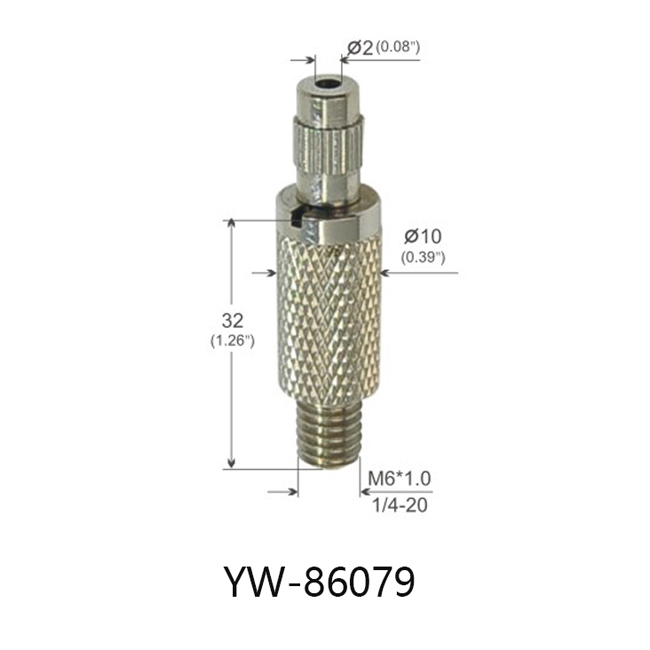 Никель/Grippers кабельной проводки поверхности Chrome с Knurling YW86079