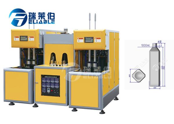 Mineral Water Semi Automatic Pet Blowing Machine 17.5 Kw Power Low Noise