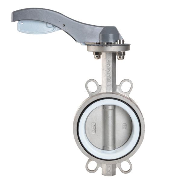 Metal Lever Cast Iron Body Wafer End Type Dn50 Butterfly Valve