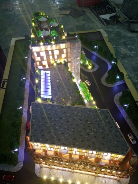 Uk apartment model for exhibition , led light architectural 3d model