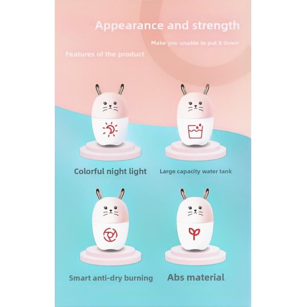 Customized Anti Dry Burn Mini Ultrasonic Humidifier Aromatherapy Diffuser Ultra Quiet