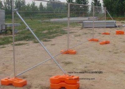 Hot Dipped Galvanized Steel Fence Panels , Metal Movable Fence Temporary Fence