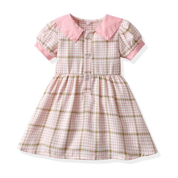 A bolha da lapela da manta curto Sleeved roupa de S da princesa Dress Summer Children '