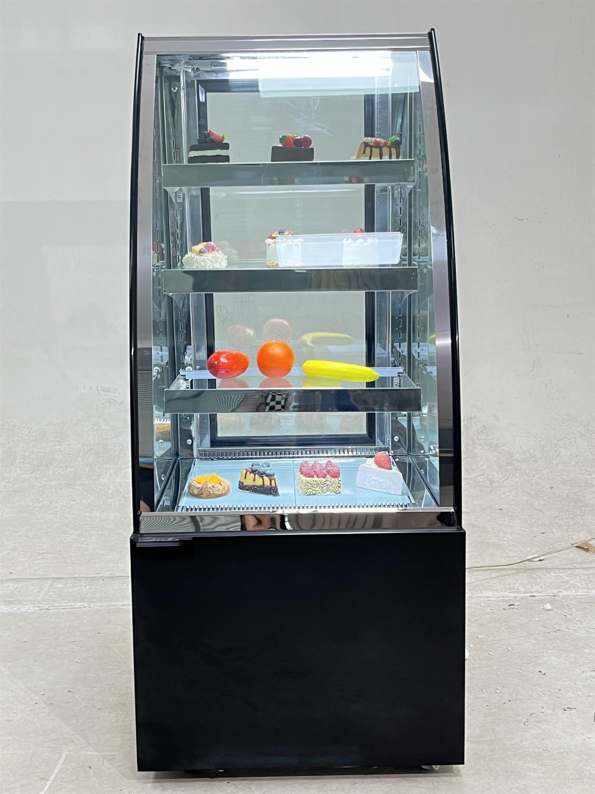 ROSA 60TS  Extra‑tiny size  Commercial Arc Glass Cake Display Refrigerator Bakery Showcase