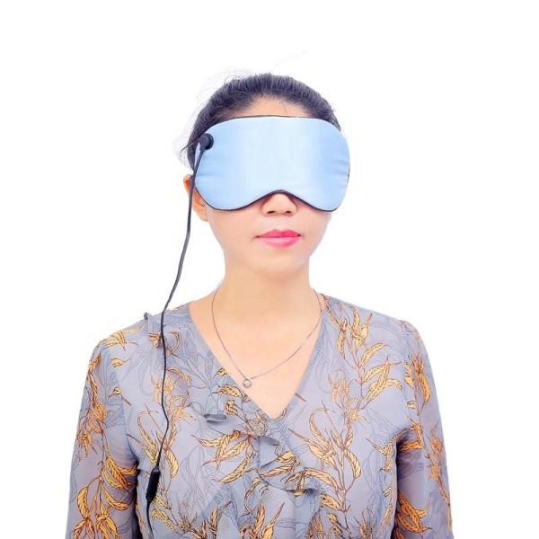 Silk Material Electric Heated Eye Mask USB 5V Input Power For Sleep ODM OEM