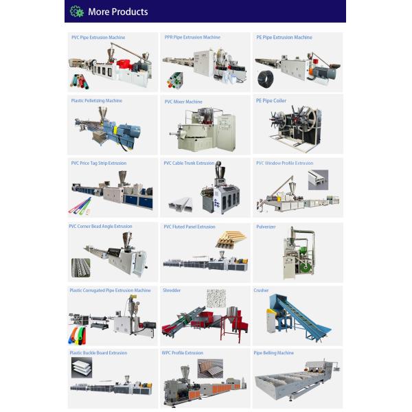 50-200mm PVC Pipe Extrusion Line / PVC Pipe Making Machine / PVC Pipe Production Line