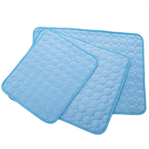 Modern Summer Cooling Mat for Pets Breathable and Washable Fiber Ice Mat for Hot Weather Travel-Friendly for Cats/Dogs