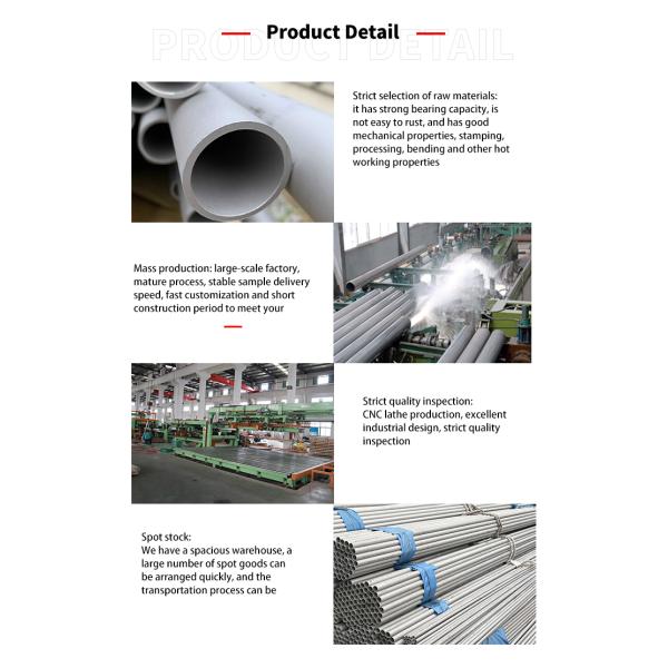 Reasonable Price 202 202 304 316 4mm Round large diameter Stainless Steel Seamless Pipe Tubing