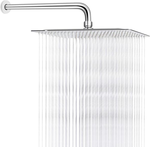 8 Inches Rain Shower Head , 0.8mm Wall Mounted Square Shower Heads