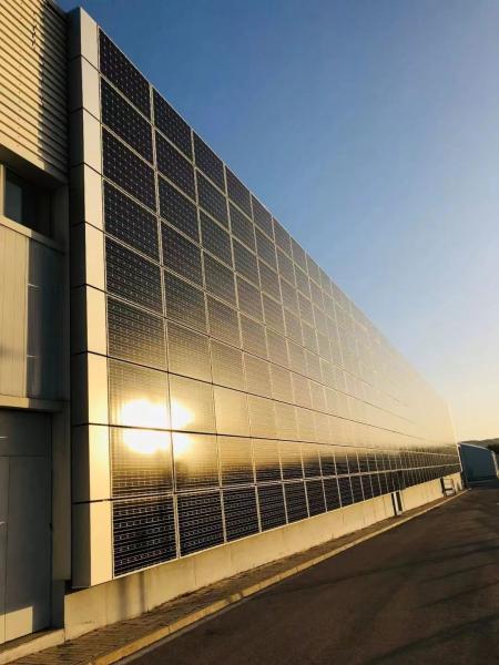 Customizable Energy Generating Glass Curtain Wall for Sustainable Building Solutions