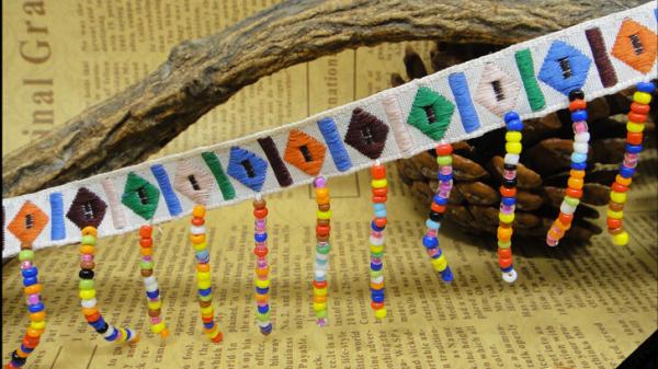 Elegant Fashion Tassel Curtain Decoration beaded Trim Fringe, curtain tassels plastic beaded tassels curtains
