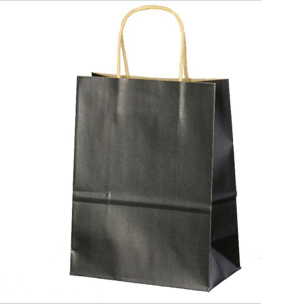 Повторно использованный логотип Кампаны ручки извива печатая бумажный мешок Брауна Крафт