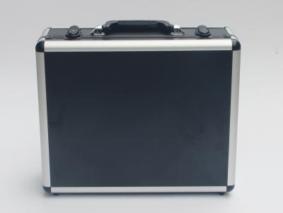 2,0 quilogramas de maleta de ferramentas de alumínio preta L 360 X W 240 X H 150mm 3 .8 MDF com o painel preto do ABS