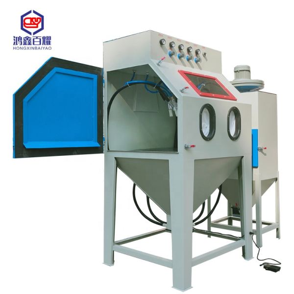 Dry Sandblasting Machine Manual Cleaning Sand Blasting Cabinet 2.2KW