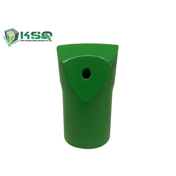 Blue Tungsten Carbide Flat Chipways Tapered Chisel Drill Bit