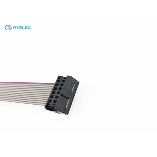 Strain Relief Grey IDC Flat Ribbon Cable , 6-60 Pin 2mm Ribbon Cable Assembly