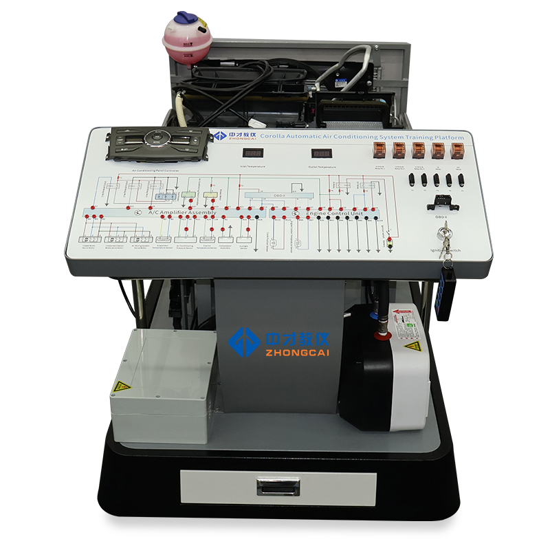 Automotive Air Conditioning Training Equipment for Vehicle HVAC Teaching with Automatic Electronic Control System