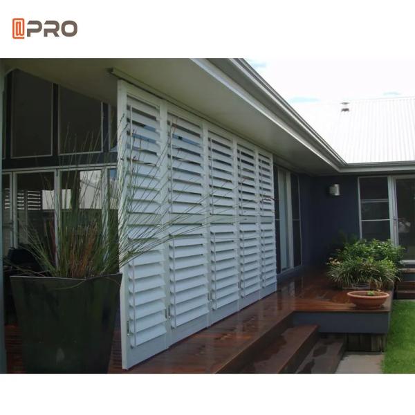 Outdoor Ventilation Fixed Blade Aluminium Louver Window Door Fade Resistant