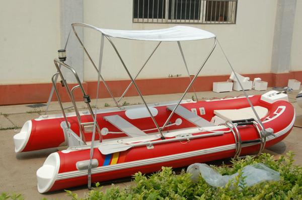 Funsor 3.9m Orca Hypalon HRIB-390 inflatable boat with YAMAHA motor red color