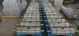 Aluminum 3 Position Pneumatic Rotary Actuator 0-180 Degree For Control Valves