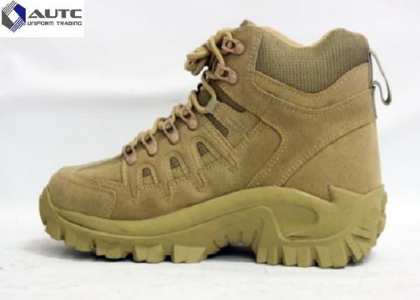 Esportes meados de da vitela das anti sapatas táticas militares do deslizamento que caminham o tempo resistente