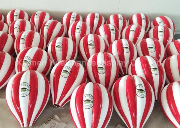Plaid Fiberglass Balloons Custom Logo Designed Decorative Hanging Balloons