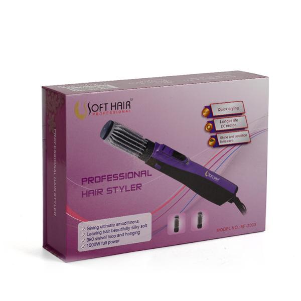 Caixa de empacotamento de empacotamento de Styler do cabelo da caixa de presente do encrespador do divisor dos rolos da caixa de Styler do cabelo feito sob encomenda