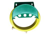 Suporte plástico da mangueira com a mangueira reforçada PVC de 1/2” com o jogo de bronze do conector