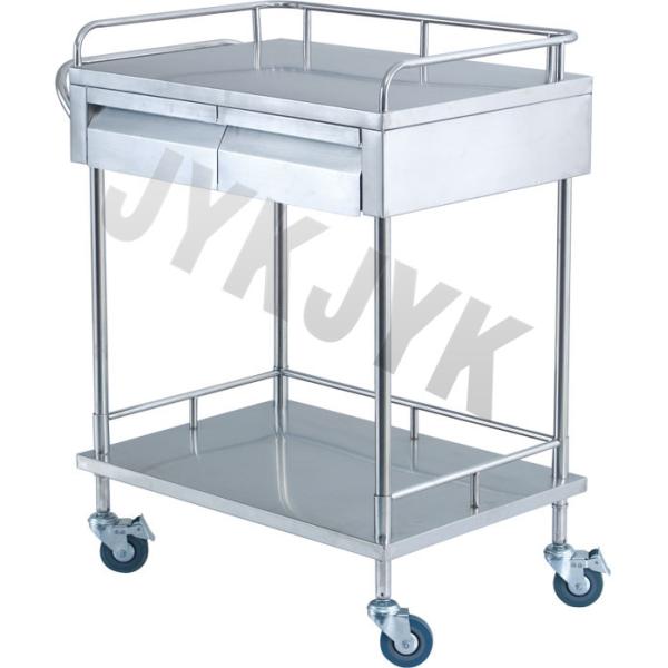 Custom Emergency Medical Trolley Cart Stainless Steel For Dirty Linen & Medicine Change