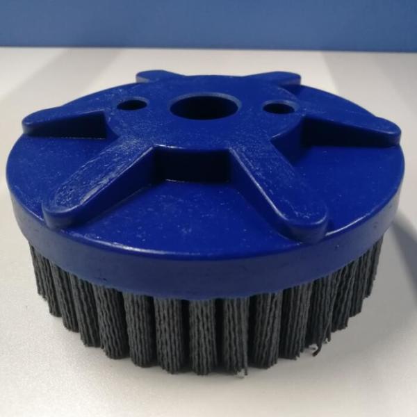 Surface Finish CNC Deburring Brushes / Nylon Cup Brush 1.0 Mm Bristle Dia
