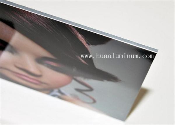 Outside 4x8 Aluminum Composite Sign Board Flat Surface For Gallery