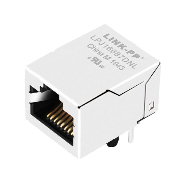 Плата основания-T разъем-розетки 100 POE Rj45 порта диода выпрямителя тока 46F-1451NWZ2NL 1x1 вверх без СИД