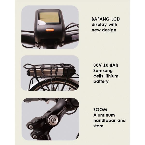 36V 350W Mid Drive Mountain E Bike 700C Electric Front Wheel