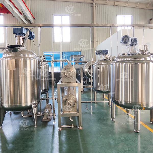 Mixing Function Sauce Peanut Butter Tahini Blending Tank Heating and Insulation Mixing Tank Degassing Tank