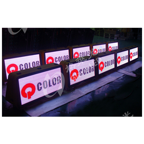 4G P5 Outdoor Car Led Display Screen High Refresh Rate Taxi Roof Advertising