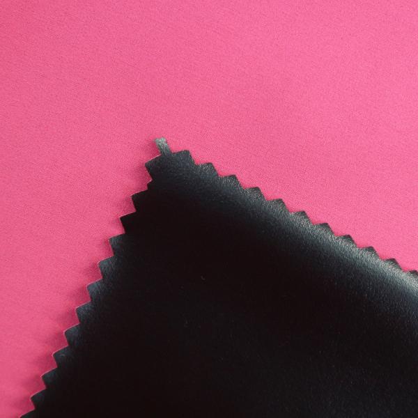 86%polyester 14%spandex fabric (30+20)*(30+20) 158*116 88gsm waterproof fabric pink color for trousers