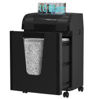 C261P 10 Folhas Micro Corte Escritório Home Paper Shredder Máquina Com 20L Bin
