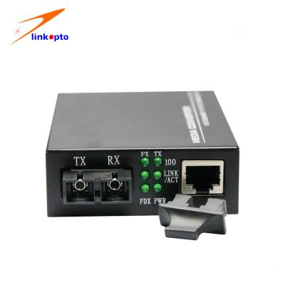 convertisseur de supports optiques de 25km, convertisseur de médias de fibre de 10m/100M Dual Fiber Industrial
