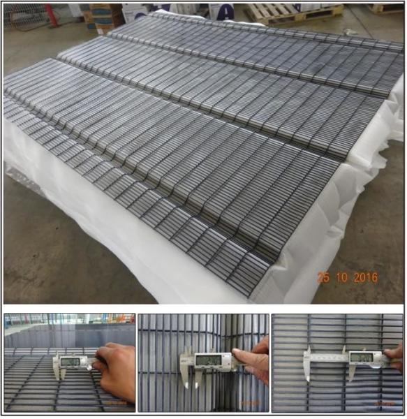 358 Anti climb clear vu fence panels hot dipped galvanized or powder coated