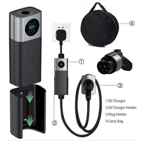 Station de recharge électrique portable pour véhicules électriques